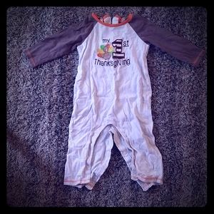 1st Thanksgiving Footless Sleeper